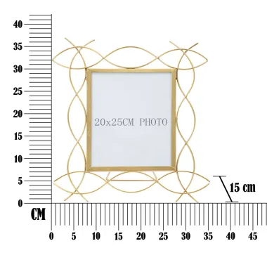RAMKA IRON GLAM 35,5X15X37 cm (WYMIAR WEWNĘTRZNY 20X25) MIN 2